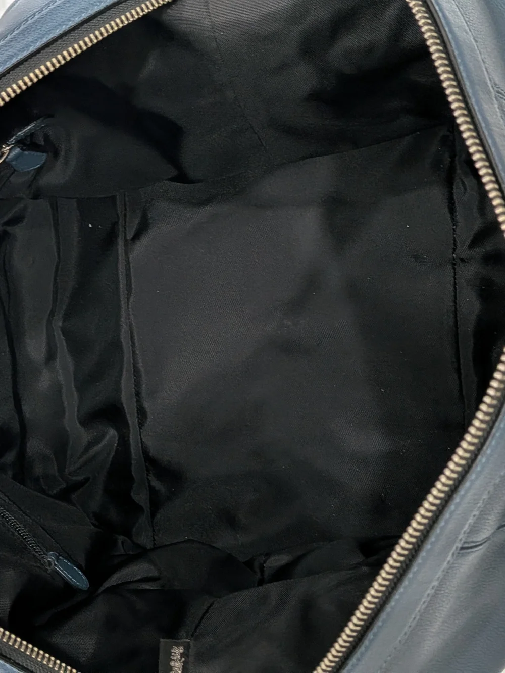 Coach Navy Leather Carryall